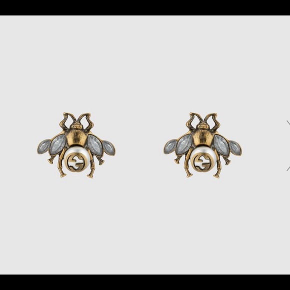 Gucci Jewelry - Gucci Bee earrings with crystals